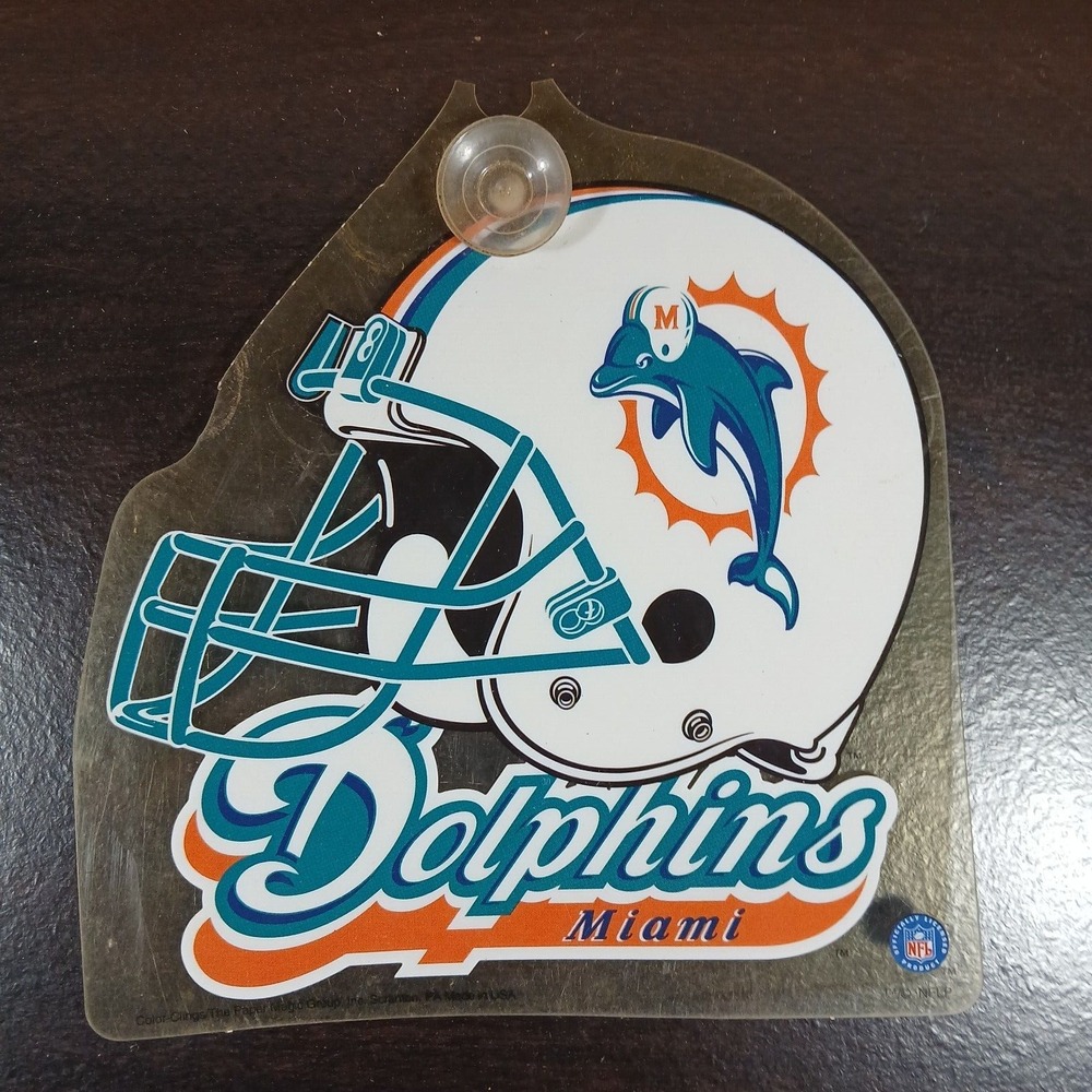 NFL Miami Dolphins suction car window Hanger Sign Indoor/Outdoor